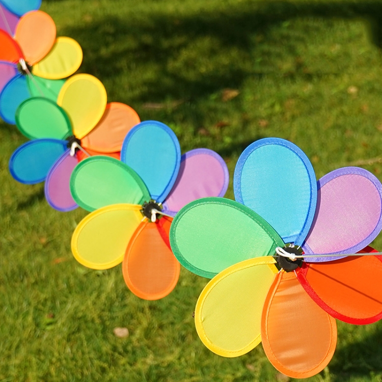 

Outdoor Camping Windmill Lanyard Bunting Decoration, Shape: 8 Flowers