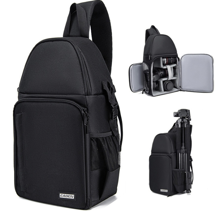 

CADeN D15 Messenger Single Shoulder Multifunction Open Cover Photography Backpack Outdoor Leisure SLR Camera Backpack