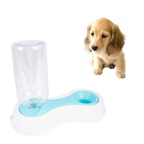 2 PCS Detachable Dog Automatic Non-wet Mouth Water Drinking Fountain(Blue)