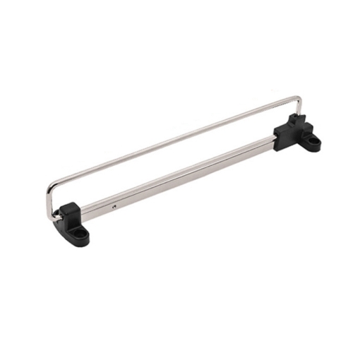 

Y01B Plastic Head 12 inches Wardrobe Hardware Push-Pull Hanging Rod Clothes Rail