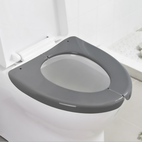 Sunsky Travel Portable Foldable Toilet Pad Plastic Waterproof Bathroom Seat Cover Mats Grey - Foldable Plastic Toilet Seat Cover