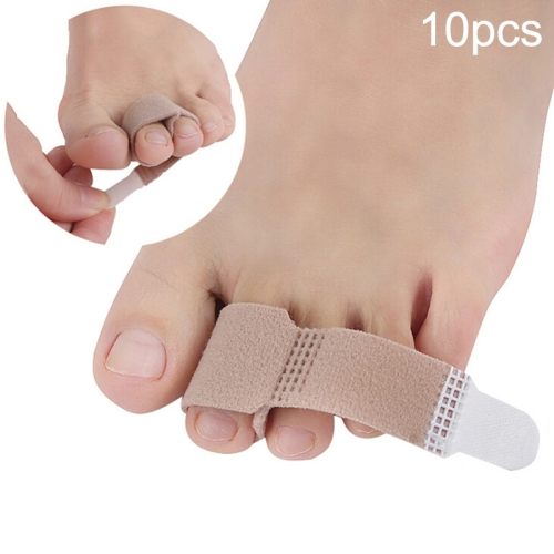 10 PCS Enderezadora de dedos del dedo del pie Martillo Gancho y sujetador de bucle Corrector Vendaje Férula separadora del dedo del pie