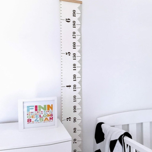 Kids Growth Chart Cloth Height Measure Ruler Wall Sticker Hanging Nursery Decal 