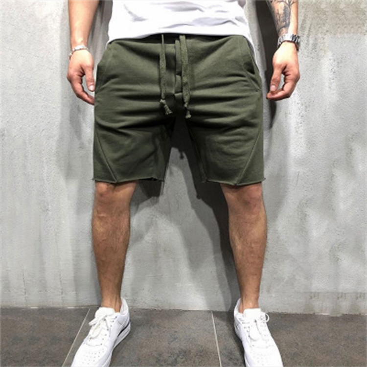 Men Solid Pocket Casual Summer Jogging 