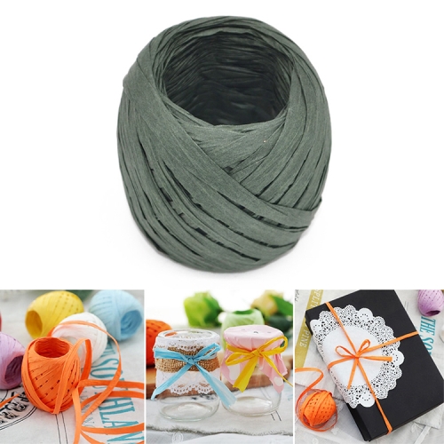 

3 PCS 20M Paper Rope Raffia Ribbon Natural Lace Rope Gift Box Wrapping DIY Decoration(Dark Green)