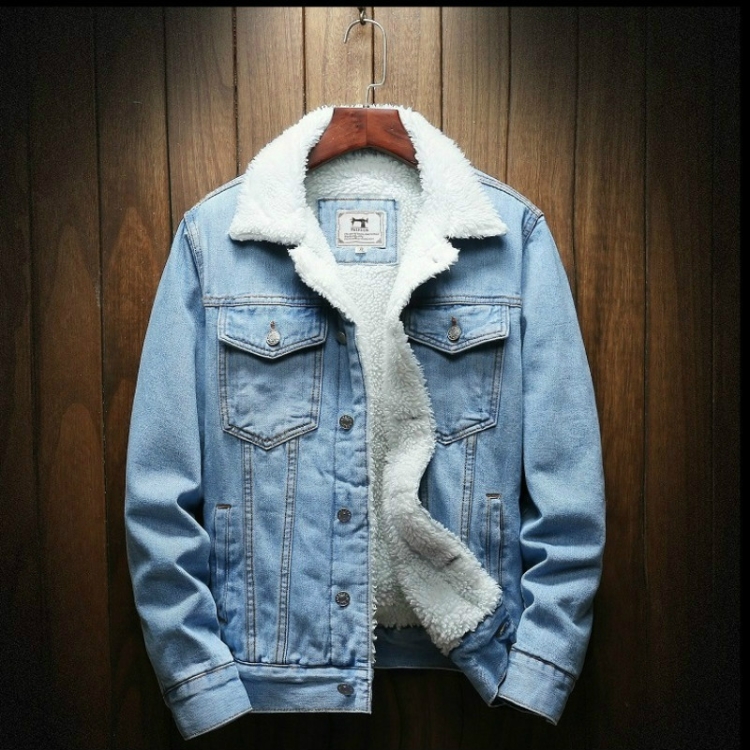 Men Winter Wool Liner Jean Jackets 