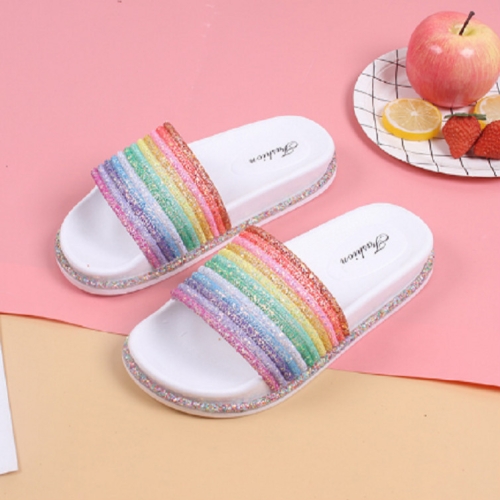 rainbow summer shoes