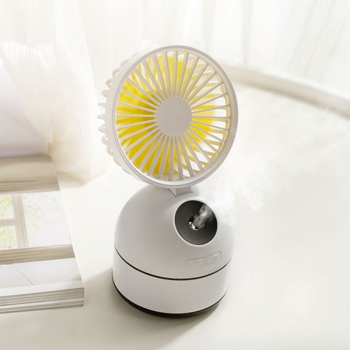 

QW-F09 2 in1 USB Charging Folding Desktop Small Fan Mini Humidifier(White)