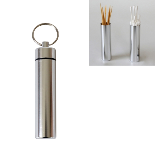 Porte-cure-dents portable Boîte de rangement en métal pour étui à  cigarettes créatiftaille M