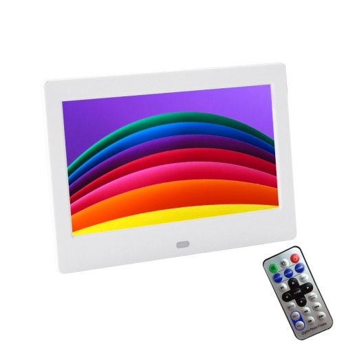 

DPF-706 7 inch Digital Photo Frame LED Wall Mounted Advertising Machine, Plug:US Plug(White)