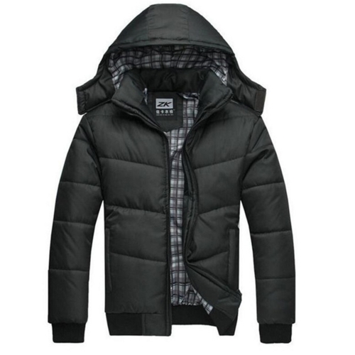 Men Winter Wool Liner Jean Jackets Outerwear Warm Denim Coats,  Size:XXXL(Black)