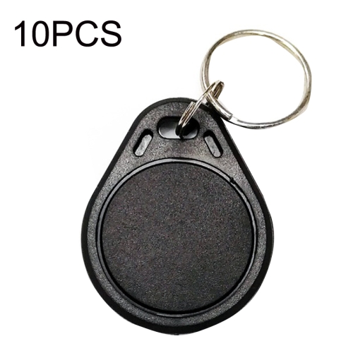 

10PCS IC Access Control Card Entree Control M1 Compatibel Fudan Rfid 13.56Mhz Keyfob Sleutelhanger Tag Sleutelhanger(Black)