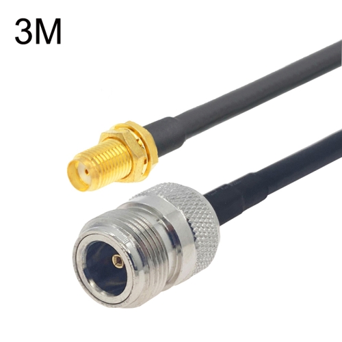 

SMA Female to N Female RG58 Coaxial Adapter Cable, Cable Length:3m