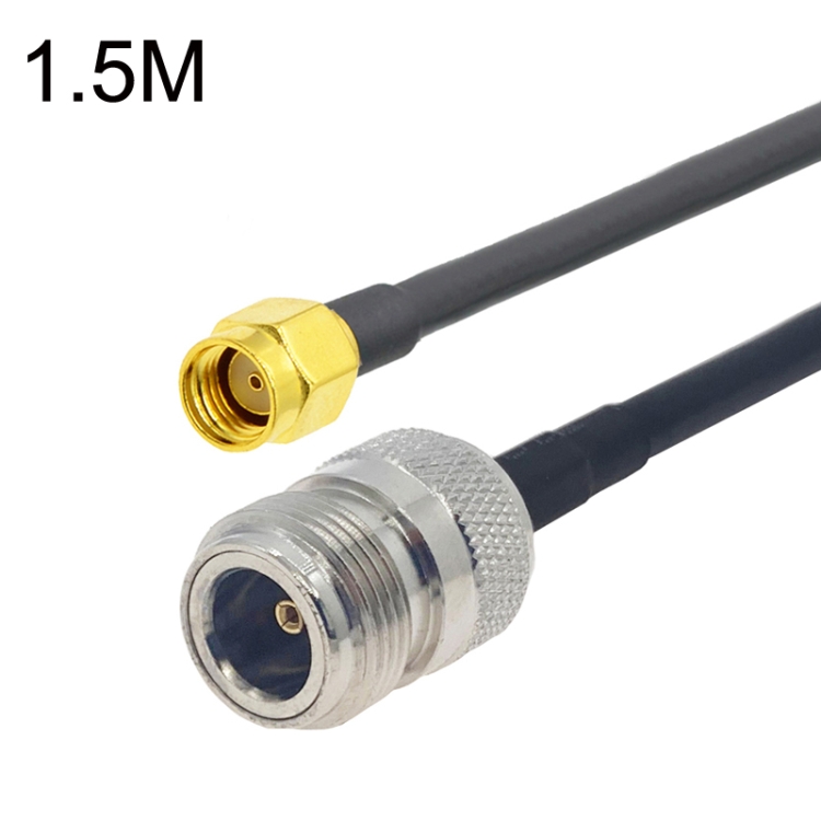 

RP-SMA Male to N Female RG58 Coaxial Adapter Cable, Cable Length:1.5m