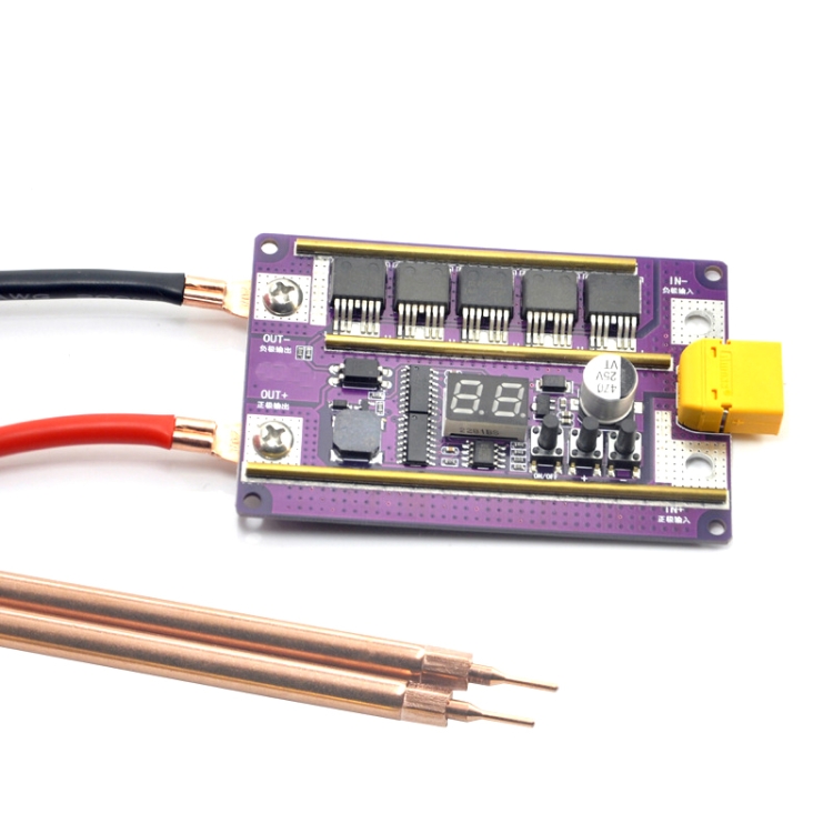 

Model Airplane Battery Version 12V Digital Display DIY Battery Spot Welding Machine Pen Control, Style:6 Square Pen