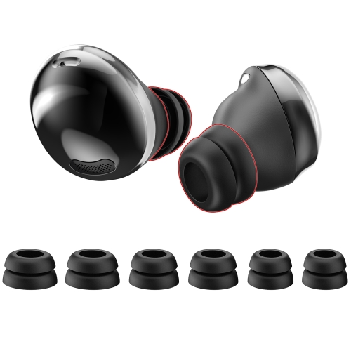 For Samsung Galaxy Buds Pro AhaStyle PT168 Silicone Earphone Earcups, Size:S+M+L(Black)