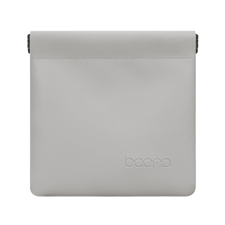 

2 PCS Baona Earphone Data Cable Storage Bag Mini Portable U Disk Earphone Bag, Size:Small(Gray)