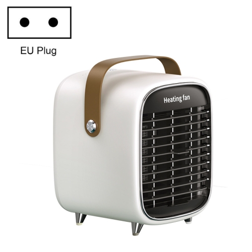 X-02 Home Office Desktop Mini Heater With Night Light, Plug Type:EU Plug(White)