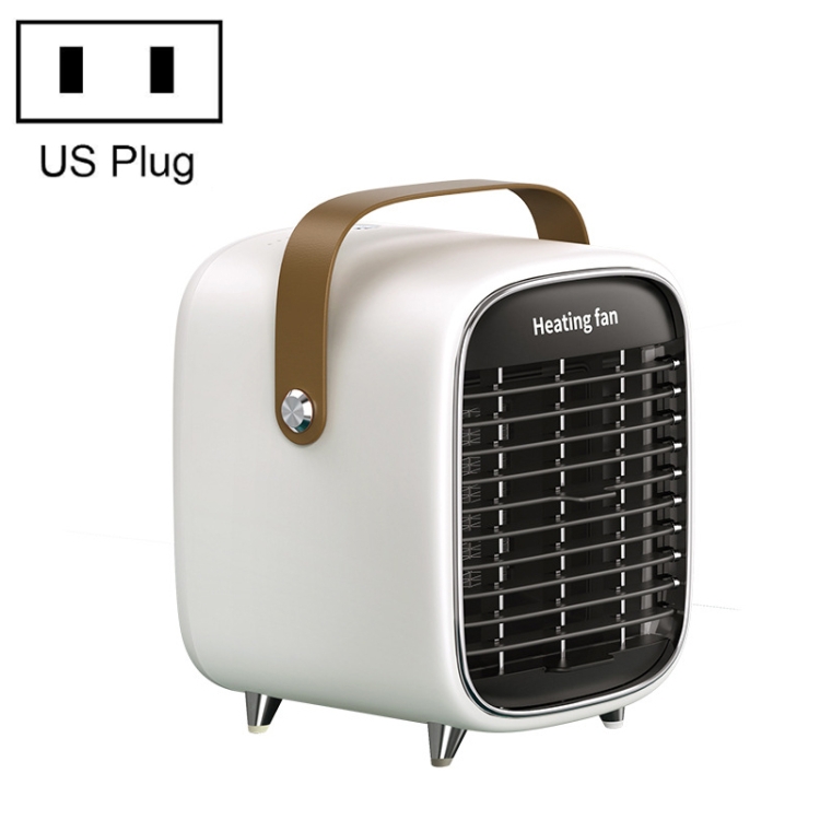 

X-02 Home Office Desktop Mini Heater With Night Light, Plug Type:US Plug(White)
