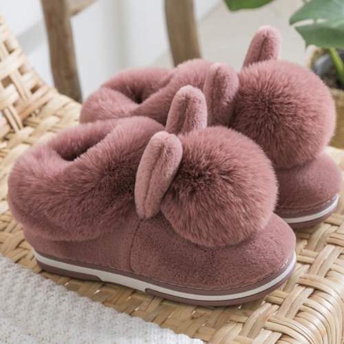 Fluffy clearance rabbit slippers