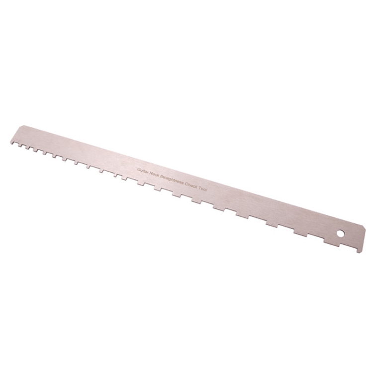 

GNR2 Stainless Steel Measurement Bass Guitar Neck Ruler, Style:Single Teeth