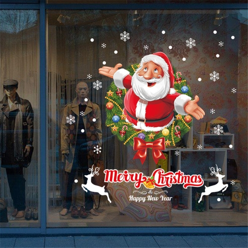 Window Bedroom Santa Claus Decoration Sticker