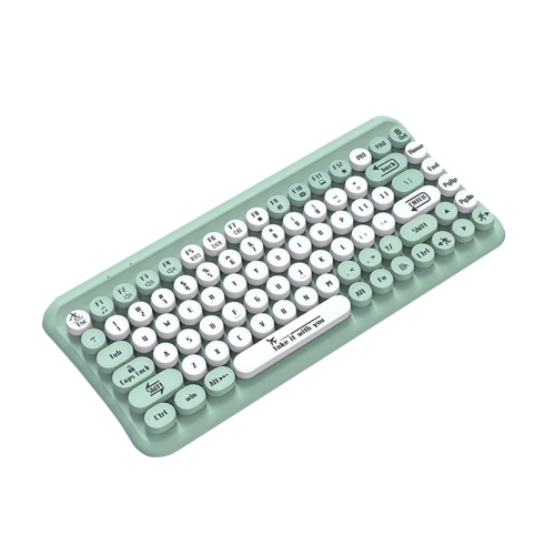 

LANGTU LT700 85 Keys Wired Film Silent Punk Keyboard, Cable Length: 1.5m(Mint Green)