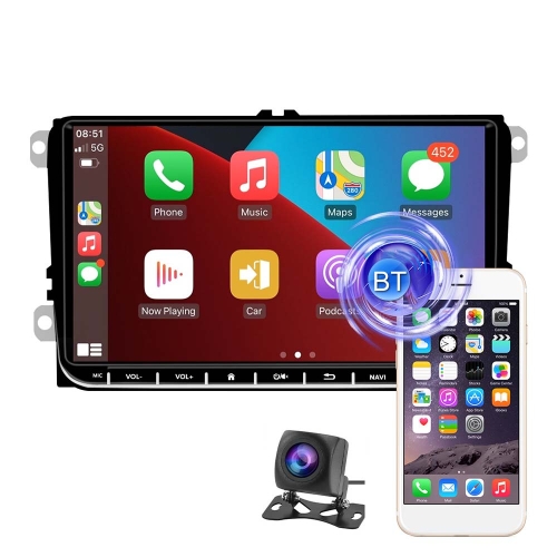 

A3041 For Volkswagen 2+32G 9-inch Central Control Large Screen With Carplay Car Android10.0 Navigator Player, Style:Standard+AHD Camera