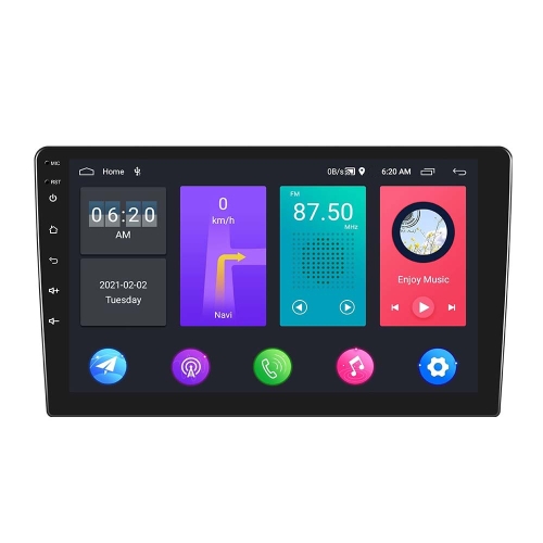 

A2798 9 Inch Android WiFi 2+32G Central Control Large screen Universal Car Navigation Reversing Video Player, Style:Standard