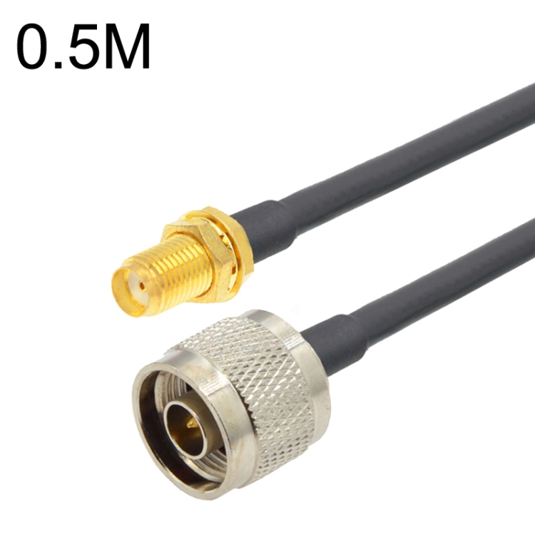 

SMA Female To N Male RG58 Coaxial Adapter Cable, Cable Length:0.5m
