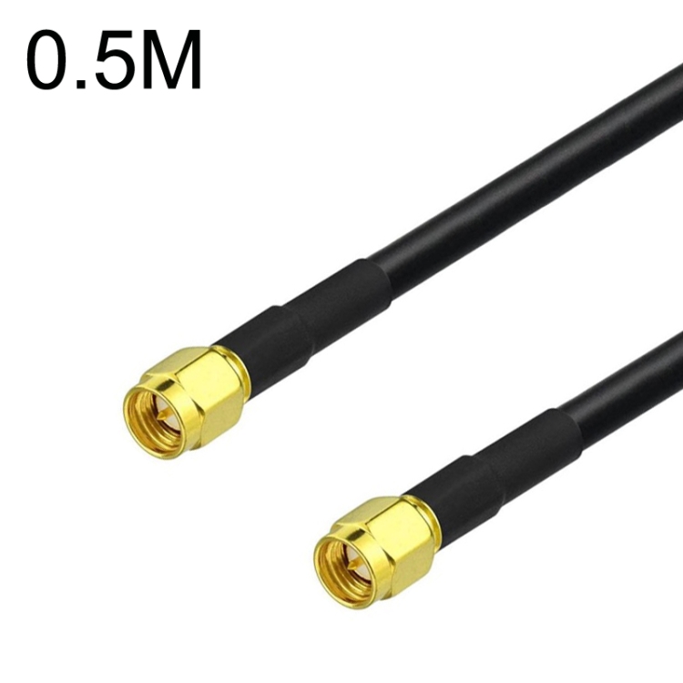 

SMA Male To SMA Male RG58 Coaxial Adapter Cable, Cable Length:0.5m