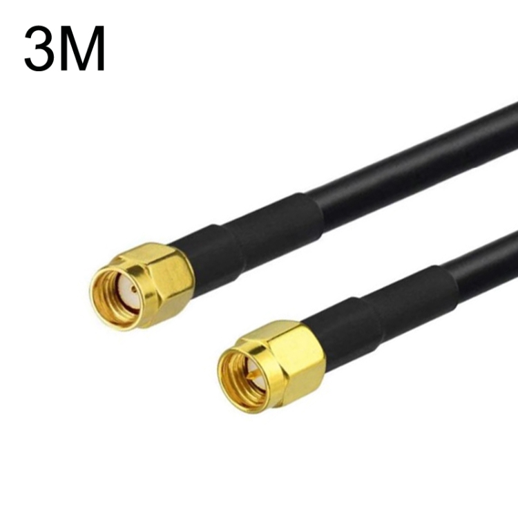

SMA Male To RP-SMA Male RG58 Coaxial Adapter Cable, Cable Length:3m