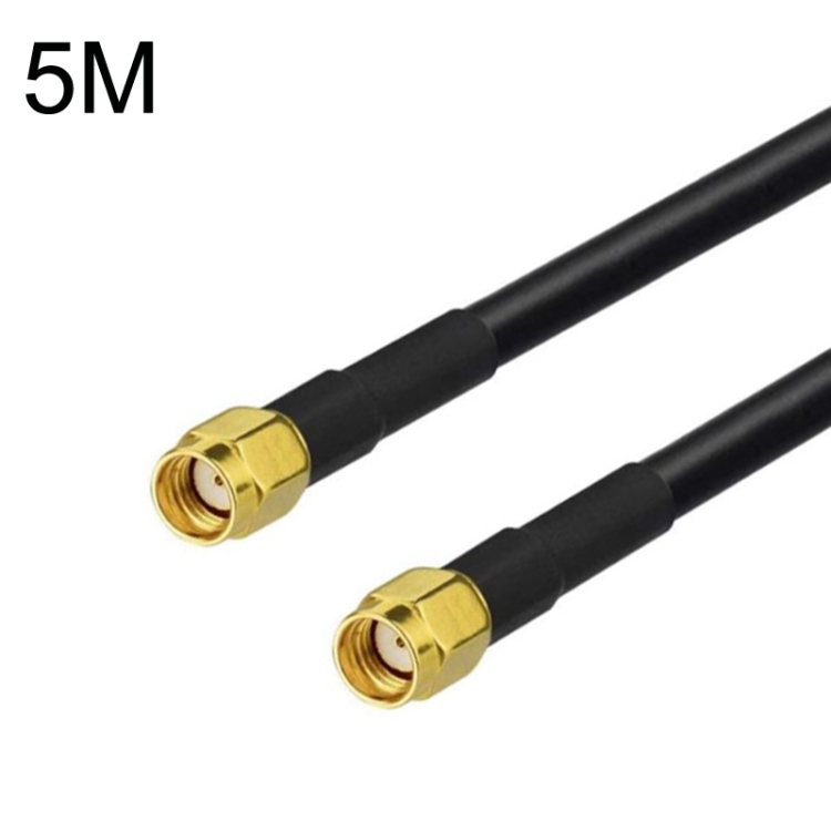 

RP-SMA Male To RP-SMA Male RG58 Coaxial Adapter Cable, Cable Length:5m