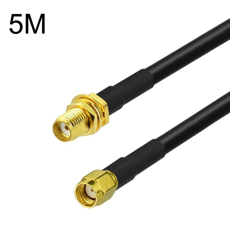 

SMA Female To RP-SMA Male RG58 Coaxial Adapter Cable, Cable Length:5m