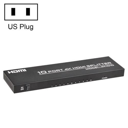 

FJGEAR FJ-SM1010 30HZ HDMI 4K HD Audio And Video Splitter, Plug Type:US Plug(Black)