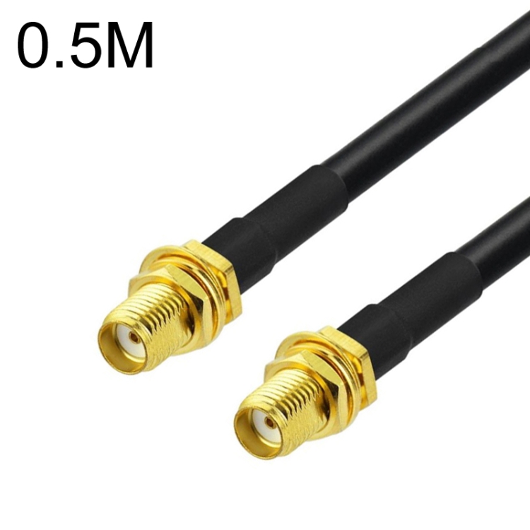 

SMA Female To SMA Female RG58 Coaxial Adapter Cable, Cable Length:0.5m