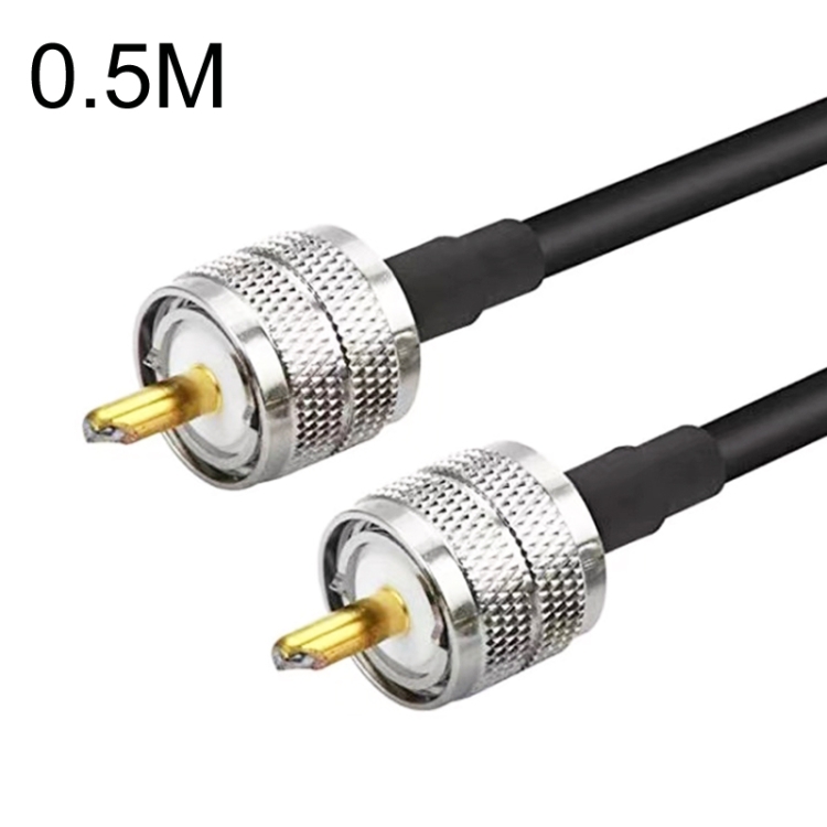 

UHF Male To UHF Male RG58 Coaxial Adapter Cable, Cable Length:0.5m
