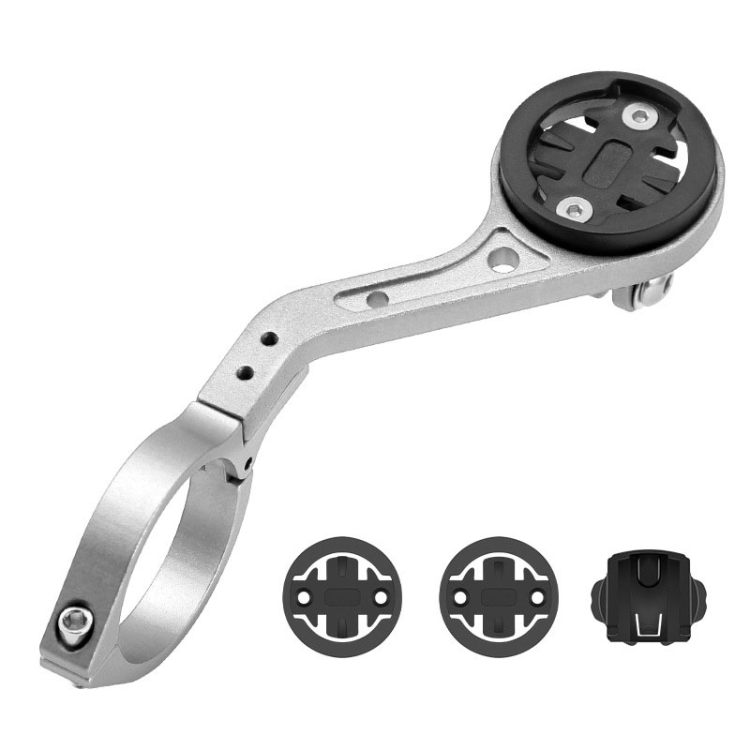 

BG-371 Bicycle Aluminum Alloy Code Table Frame Universal Code Table Extension Flashlight Bracket(Silver)