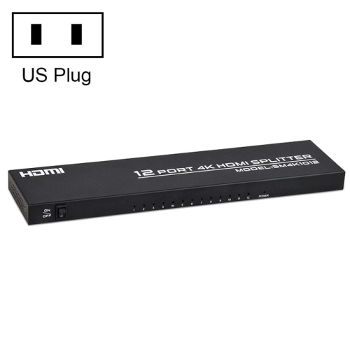 

FJGEAR FJ-SM1012 1 In 12 Out 30HZ HDMI 4K HD Audio And Video Splitter, Plug Type:US Plug