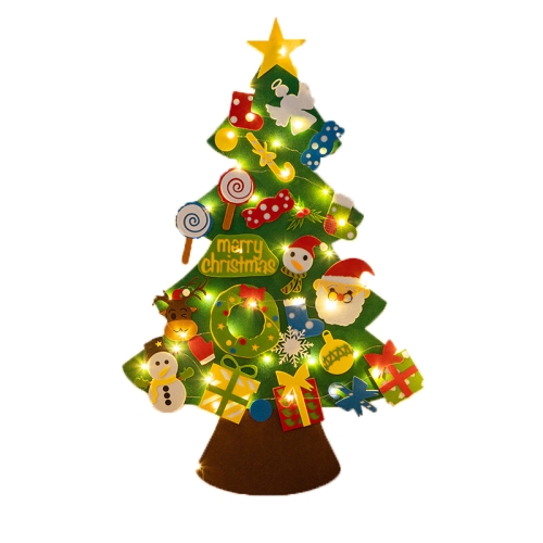 

Children DIY Handmade Felt Luminous Christmas Tree Decorated, Style:B Type