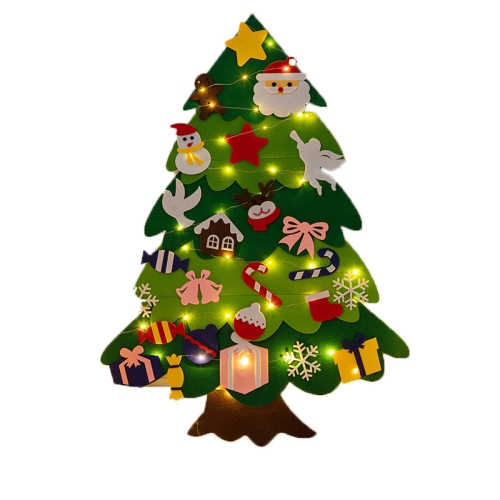 

Children DIY Handmade Felt Luminous Christmas Tree Decorated, Style:D Type