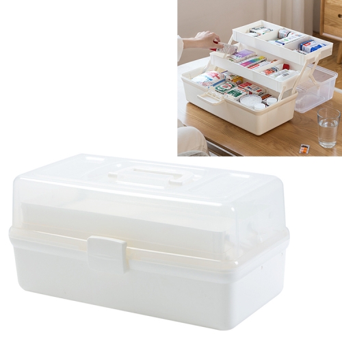 New Medicine Organizer Plastic Storage Box Medical Box Organizer 3 Layers  Multi-Functional Portable Medicine Cabinet Family Emergency Kit Box