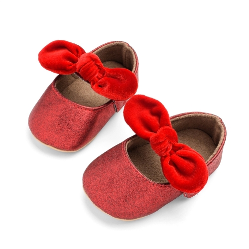 Zapatos para niña pequeña de tela suave para recién nacidos Zapatos de princesa planos,
