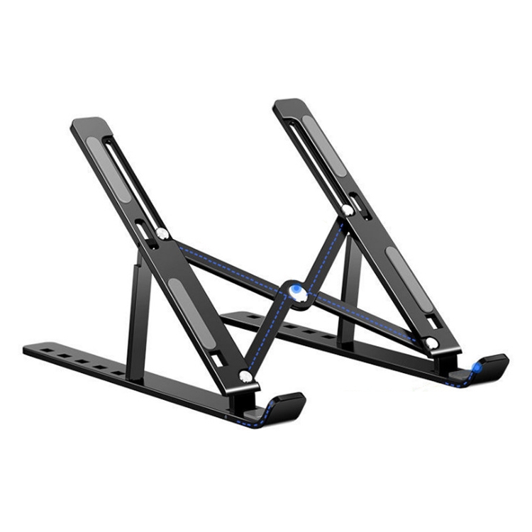 

Aluminum Alloy Couch Notebook Mount Sofa Foldable Laptop Stand(Black)