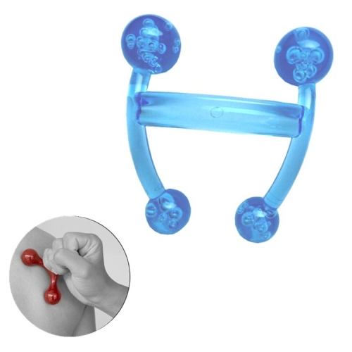 Hand Held mismos-dispositivo de masaje masaje de pies pelota con 2 masaje pelotas azul rojo 