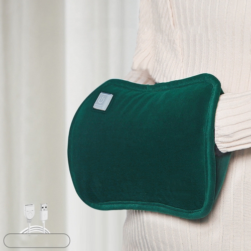 Calentador de manos recargable con bolsa de agua caliente de grafeno sin agua, estilo: guante versión 3 Geat (verde tinta)
