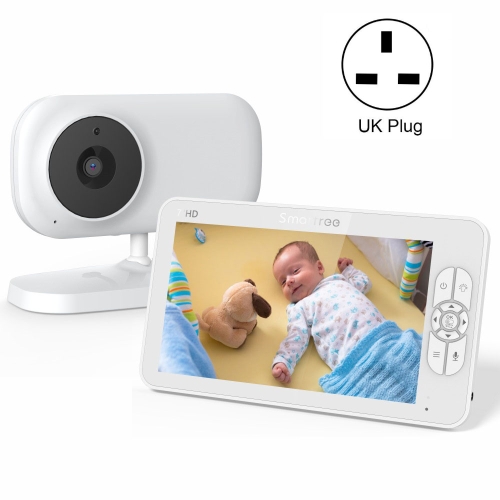 

SM70 7-inch 720 x 1080P Wireless Baby Monitor Camera Temperature Monitor 2 Way Audio UK Plug