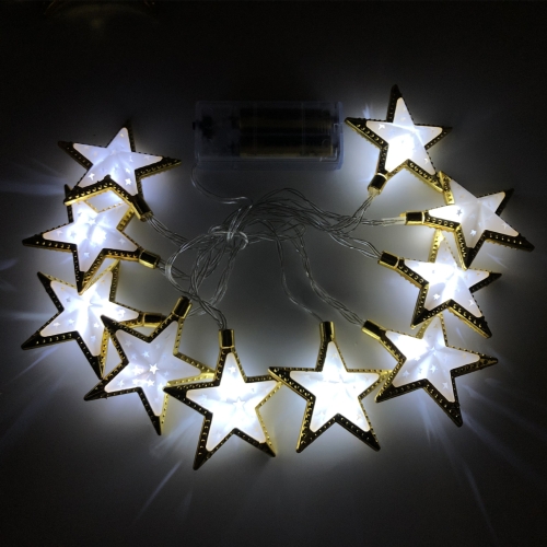 

1.65m 10 Lights USB Model LED Star Moon Light String Eid Al-Adha Decorative Pendant(Star-White)