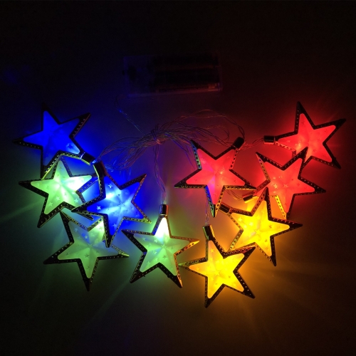 

3m 20 Lights USB Model LED Star Moon Light String Eid Al-Adha Decorative Pendant(Stars-Colorful)