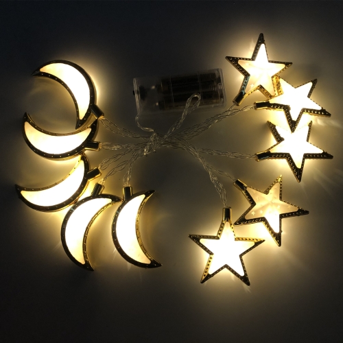 3m 20 Lumières USB Modèle LED Étoile Lune Guirlande Lumineuse Eid